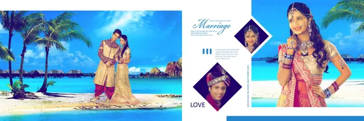 Premium Royal Arch Wedding Album 12x36 PSD