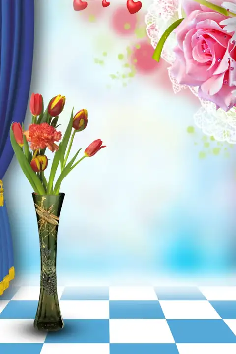 Premium Studio Background 4x6 PSD with Gold Frame