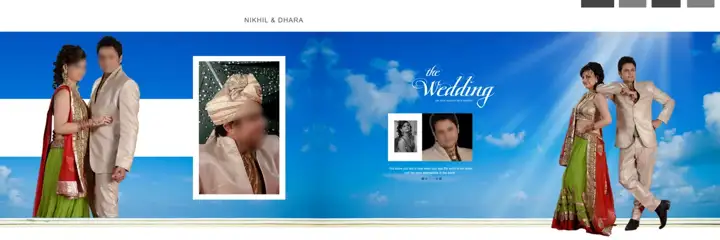 Premium Vintage Frame Wedding Album 12x36 PSD