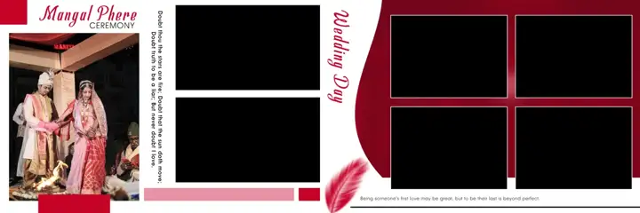 Premium Wedding Album 12x36 PSD – Paisley Pattern