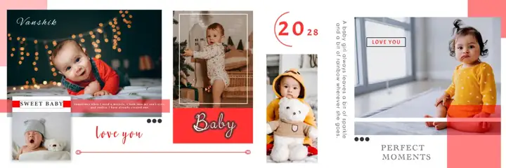 Regal Mandala Art Birthday & Baby Album 12x36 PSD