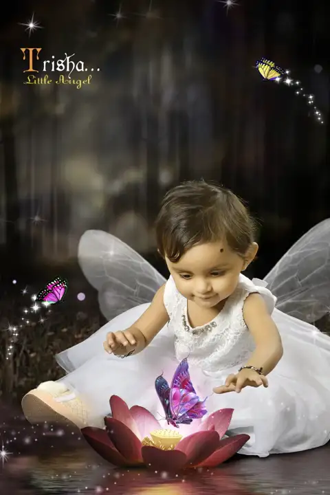 Regal Studio Background PSD for Baby – Lace Ornaments