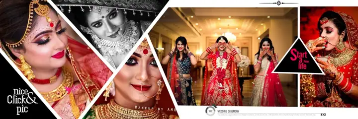 Regal Wedding Album 12x36 PSD with Bokeh Lights