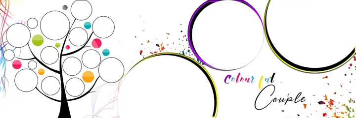 Regal Wedding Album 12x36 PSD with Brush Strokes