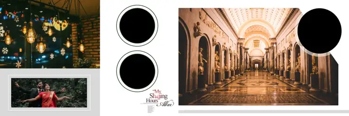 Regal Wedding Album 12x36 PSD with Temple Motif