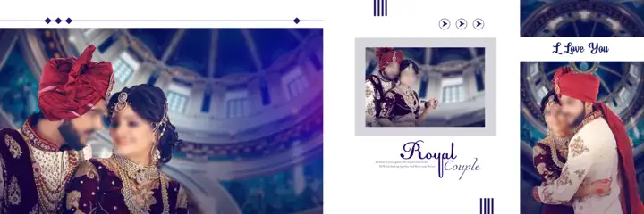 Rich Maroon Album 12x36 PSD for Pre-Wedding – Bokeh Lights