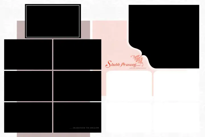 Rich Maroon Album Cover 20x30 PSD for Wedding – Watercolour Splash