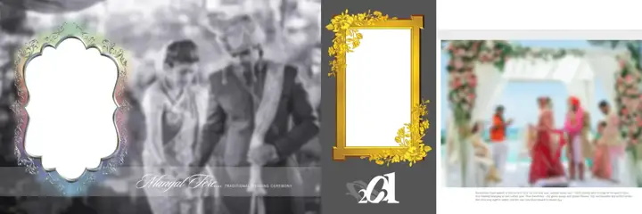 Rich Maroon Brush Strokes Wedding Album 12x36 PSD
