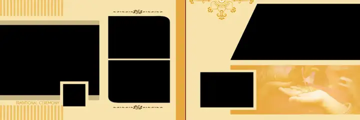 Rich Maroon Wedding Album 12x36 PSD – Watercolour Splash