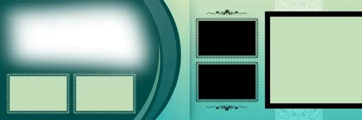 Rich Maroon Wedding Album 12x36 PSD with Bokeh Lights