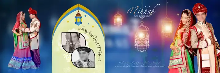 Royal Album 6x18 PSD for Muslim Wedding – Glitter Accents