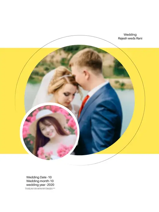 Royal Glitter Accents Wedding Album Cover 18x24 PSD