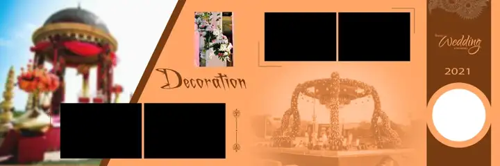 Royal Karizma Wedding Album 12x36 PSD with Kolam Pattern