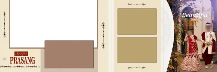 Royal Lotus Design Wedding Album 12x36 PSD