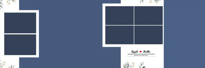 Royal Wedding Album 12x36 PSD with Peacock Art