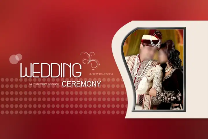 Royal Wedding Album Cover 12x18 PSD with Peacock Art