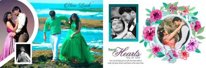 Soft Pastel Album 12x36 PSD for Pre-Wedding – Damask Texture