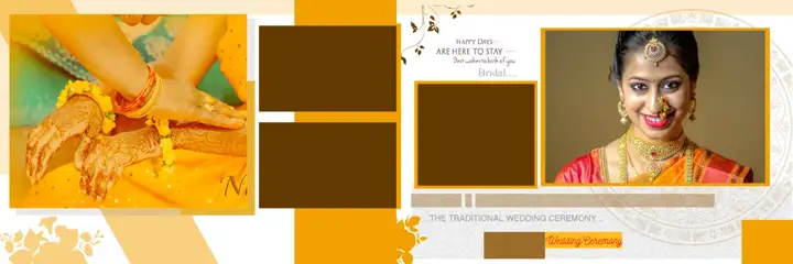 Soft Pastel Royal Arch Indian Wedding Album 12x36 PSD