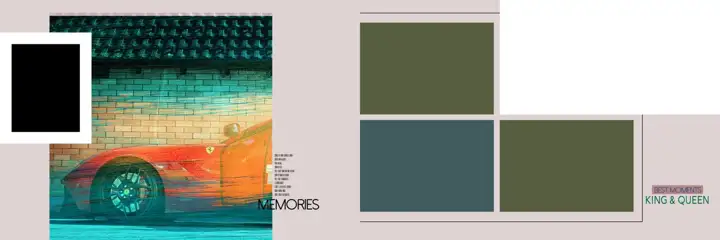 Soft Pastel Temple Motif Indian Wedding Album 12x36 PSD
