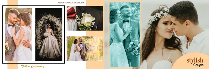 Soft Pastel Wedding Album 12x36 PSD – Rose Petals