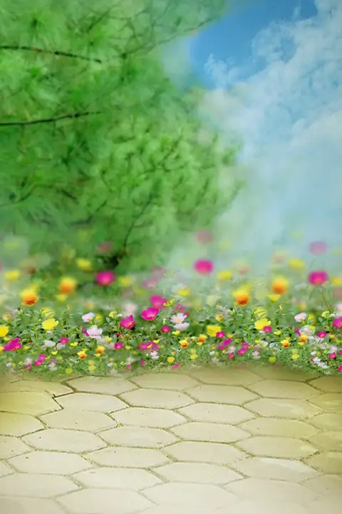 Studio Background PSD – Elegant Paisley Pattern Design