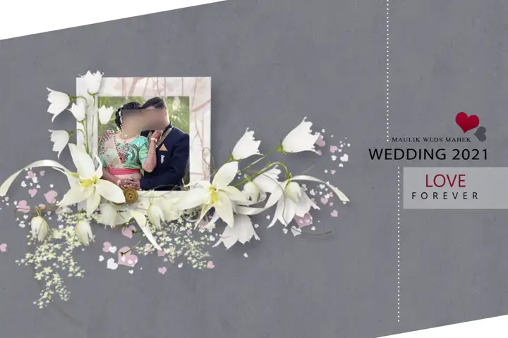Stylish Brush Strokes Album Cover PSD