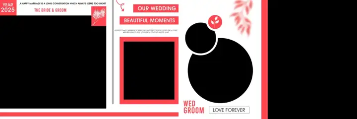Stylish Wedding Album 12x36 PSD – Temple Motif