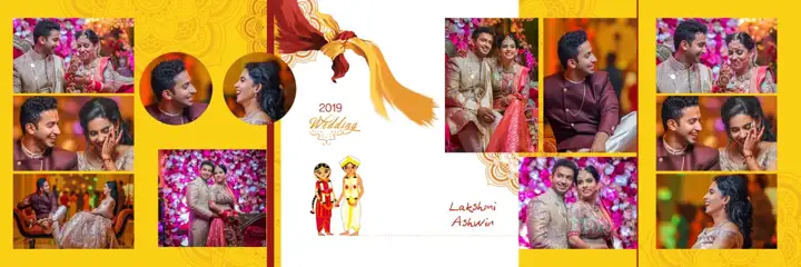 Timeless Album 12x36 PSD for Indian Wedding – Watercolour Splash