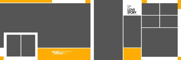 Timeless Brush Strokes Haldi Wedding Album 12x36 PSD