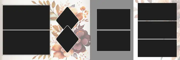 Timeless Brush Strokes Wedding Album 12x36 PSD