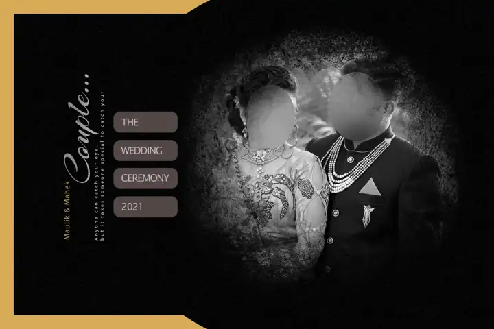 Timeless Damask Texture Album Cover PSD