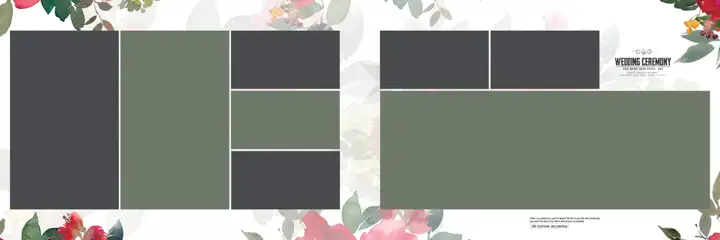 Timeless Wedding Album 12x36 PSD – Vintage Frame
