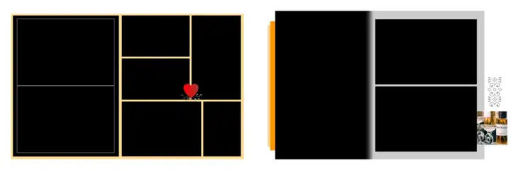 Timeless Wedding Album 12x36 PSD with Brush Strokes