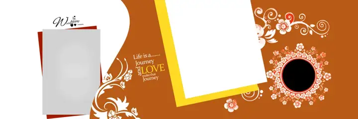 Traditional Album Background 12x36 PSD – Watercolour Splash