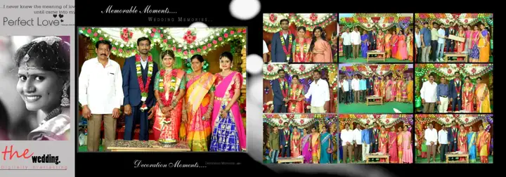Traditional Silk Texture Reception Wedding Album 12x36 PSD