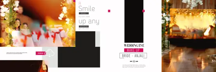 Vibrant Damask Texture Wedding Album 12x36 PSD
