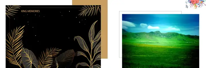 Vibrant Karizma Wedding Album 12x36 PSD with Peacock Art