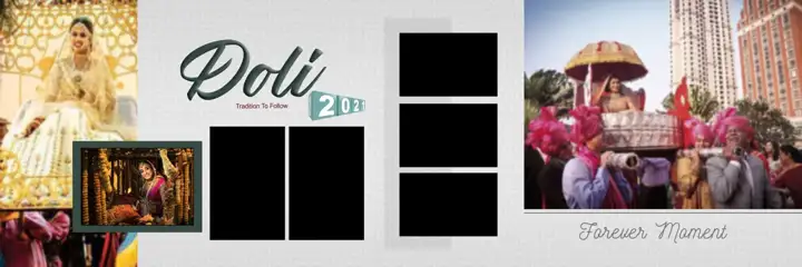 Vibrant Wedding Album 12x36 PSD – Kolam Pattern