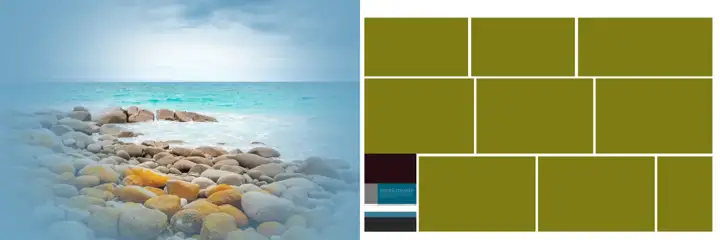 Vibrant Wedding Album 12x36 PSD with Geometric Lines