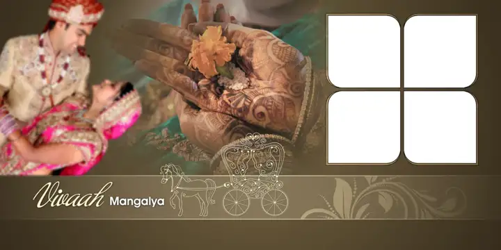 Wedding Album 12x24 PSD – Ornate Silk Texture Design