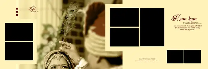 Wedding Album 12x36 PSD – Artistic Damask Texture Design