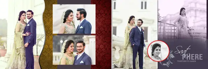 Wedding Album 12x36 PSD – Artistic Lace Ornaments Design