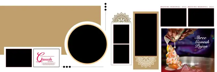 Wedding Album 12x36 PSD – Artistic Peacock Art Design