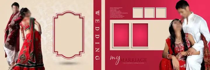 Wedding Album 12x36 PSD – Artistic Temple Motif Design