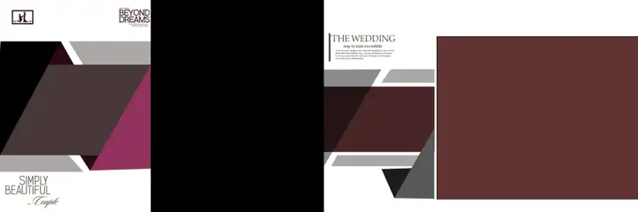 Wedding Album 12x36 PSD – Bright Watercolour Splash Design