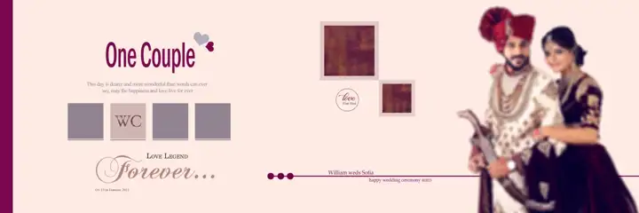 Wedding Album 12x36 PSD – Dreamy Glitter Accents Design