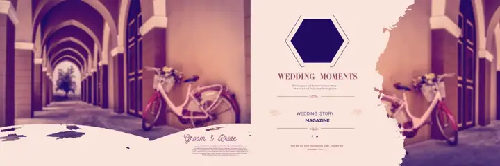 Wedding Album 12x36 PSD – Elegant Floral Border Design