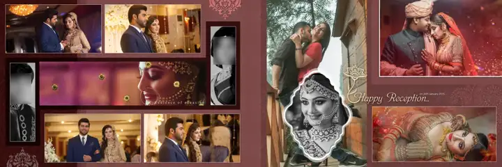 Wedding Album 12x36 PSD – Elegant Glitter Accents Design