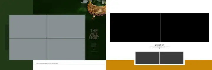 Wedding Album 12x36 PSD – Fresh Damask Texture Design