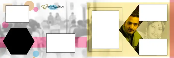 Wedding Album 12x36 PSD – Fresh Geometric Lines Design